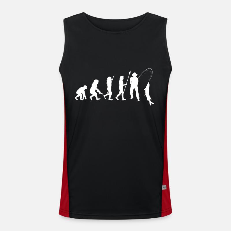 Angler Funktionelles Kontrast-Tank Top für Männer 