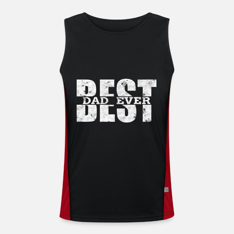 Best Dad Men's Functional Contrast Tank Top 