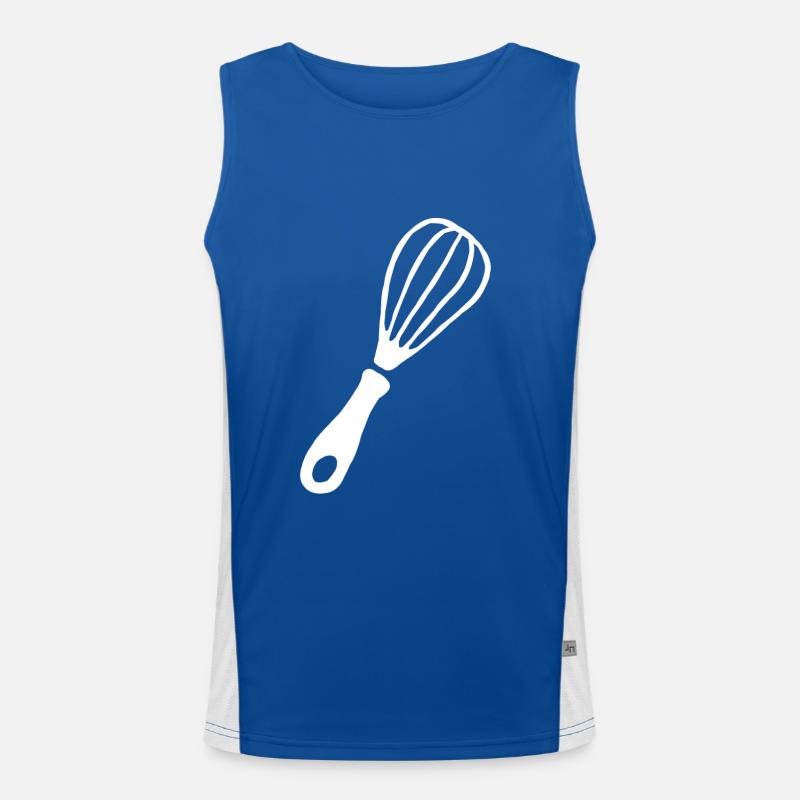 Whisk hobby chef cook bake kitchen gift Men's Functional Contrast Tank Top 