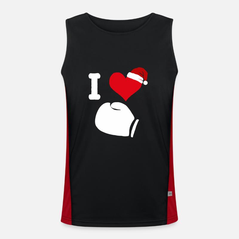 Boxhandschuh Boxhandschuhe Weihnachten Boxen Boxer Funktionelles Kontrast-Tank Top für Männer 