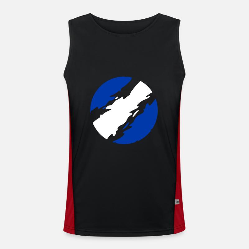 Greece Men's Functional Contrast Tank Top 