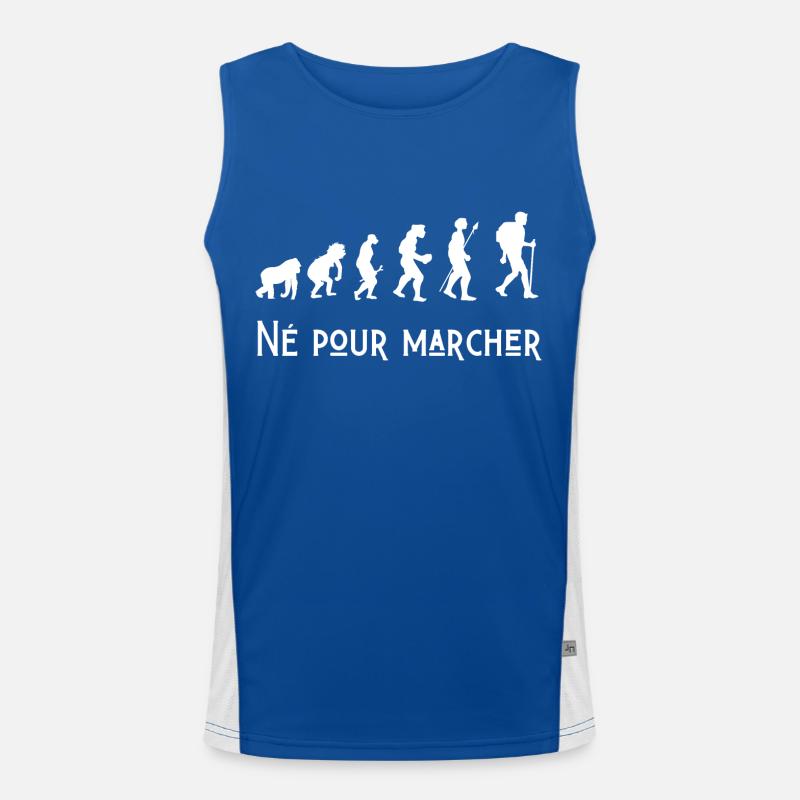né pour marcher évolution Débardeur respirant contrasté Homme 