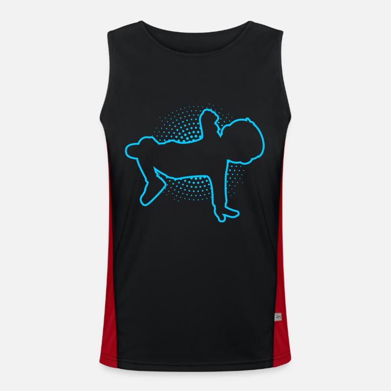 Breakdance Junge Breakdancer Tanzen Funktionelles Kontrast-Tank Top für Männer 