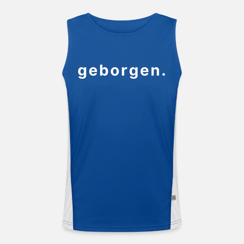 geborgen. Funktionelles Kontrast-Tank Top für Männer 