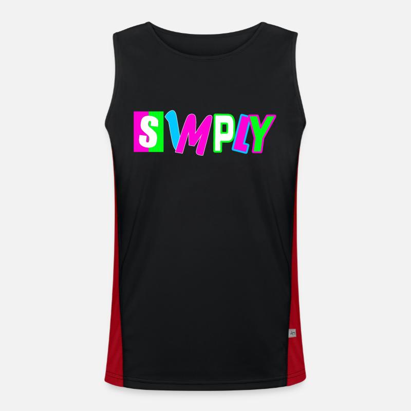 Simply Funktionelles Kontrast-Tank Top für Männer 