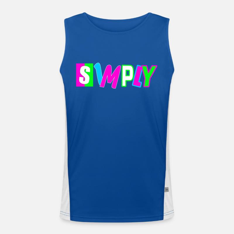 Simply Funktionelles Kontrast-Tank Top für Männer 