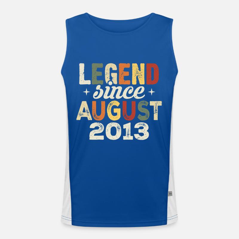 August 2013 Jahrestag August 2013 - August 2013 Funktionelles Kontrast-Tank Top für Männer 