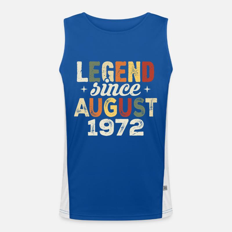 August 1972 Jahrestag August 1972 - August 1972 Funktionelles Kontrast-Tank Top für Männer 