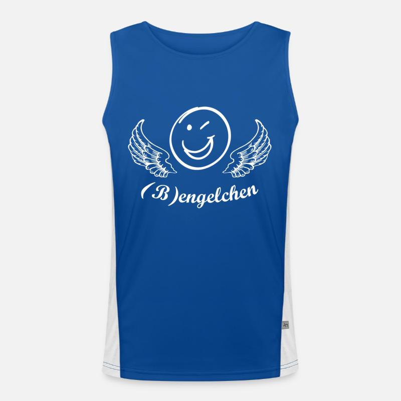 bengelchen weiss Funktionelles Kontrast-Tank Top für Männer 