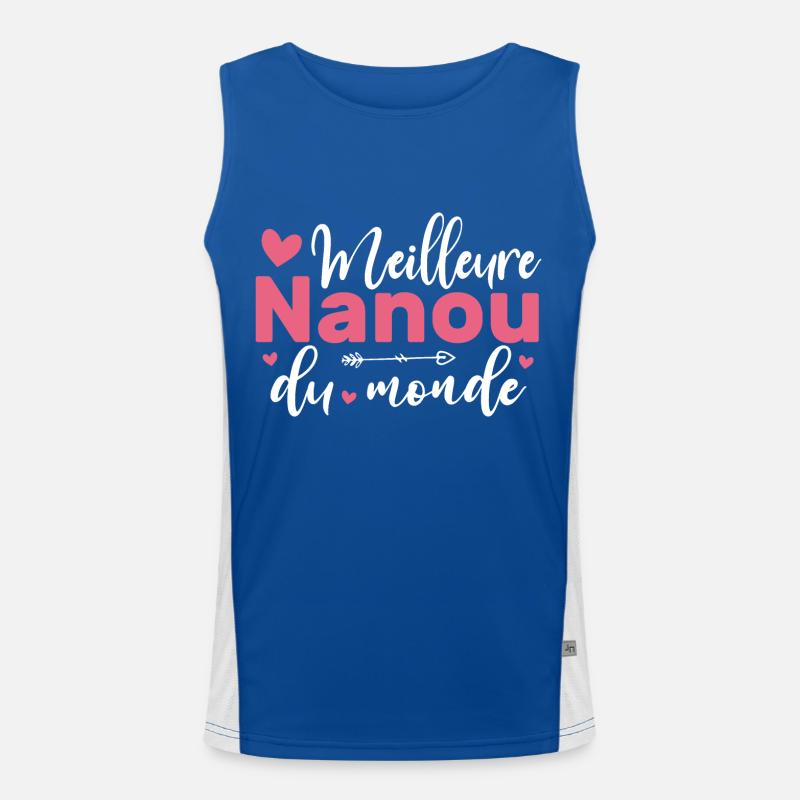 Meilleure Nanou Du Monde Débardeur respirant contrasté Homme 