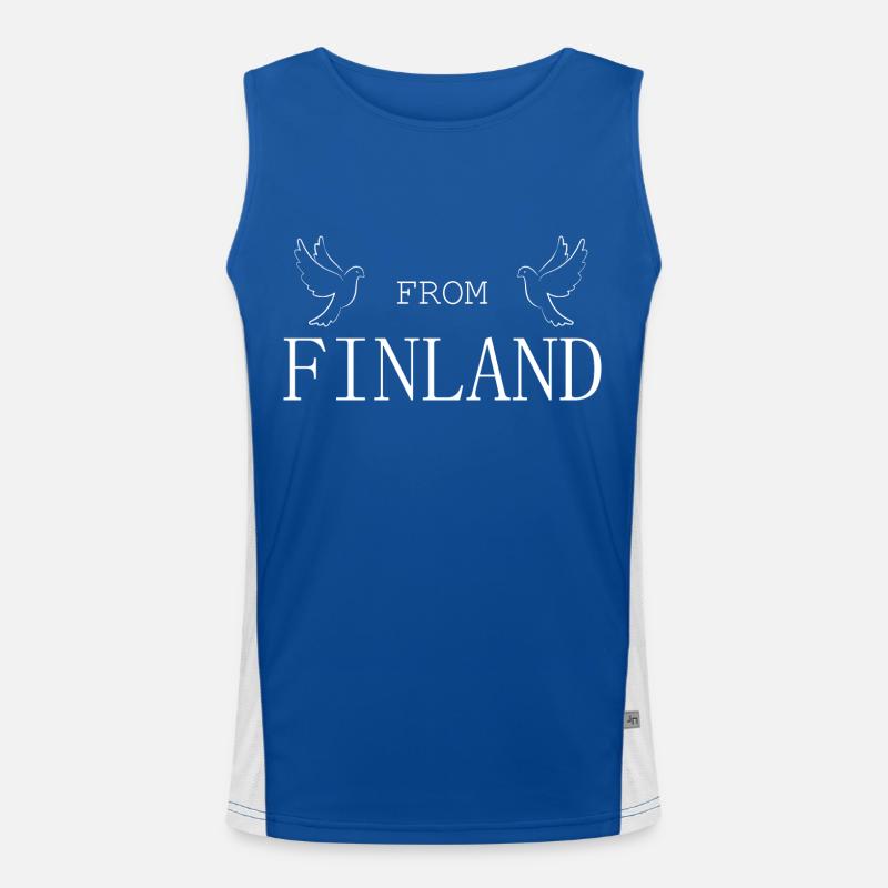 From Finland War Pigeon Men's Functional Contrast Tank Top 