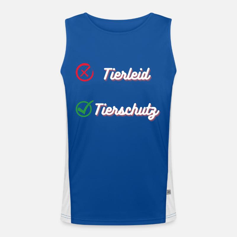 Pro Tierschutz Funktionelles Kontrast-Tank Top für Männer 