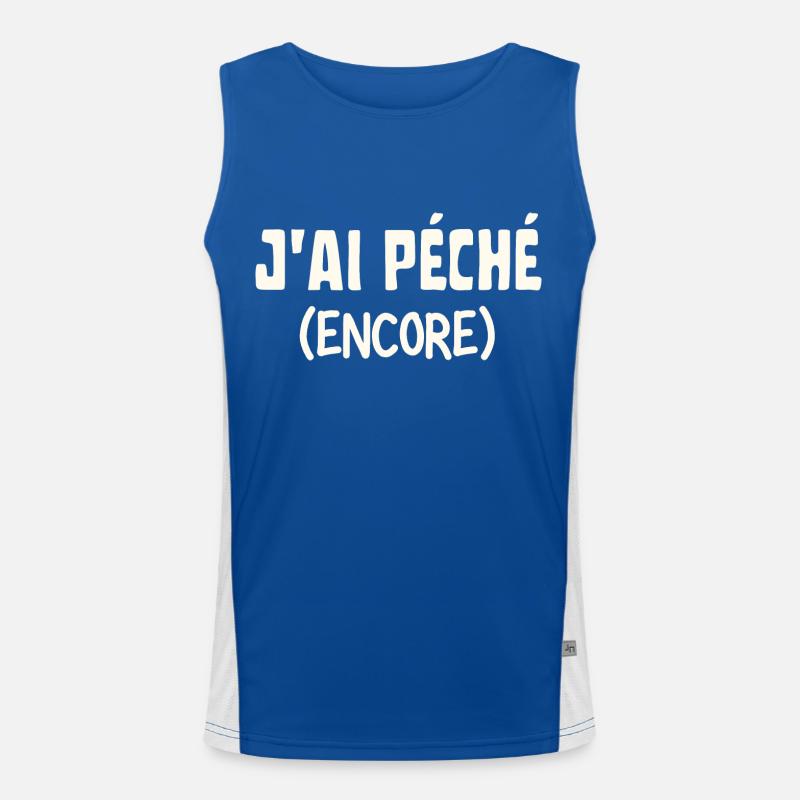 J'ai péché encore Débardeur respirant contrasté Homme 