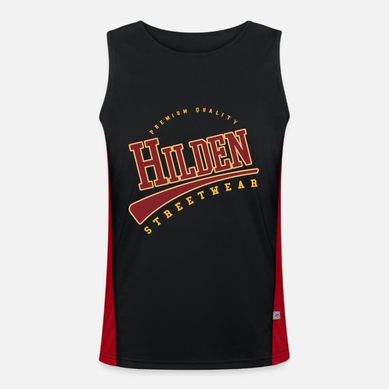 Hilden, Germany, College High School Style Men's Functional Contrast Tank Top 
