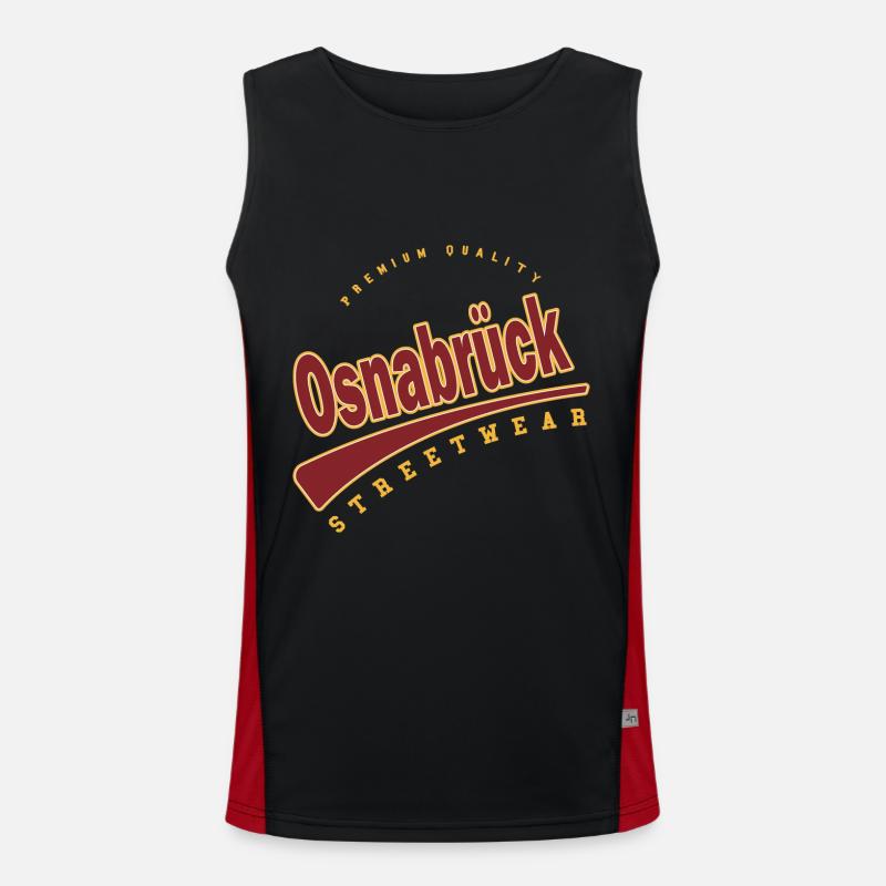 Osnabrück Germany College High School Style Men's Functional Contrast Tank Top 