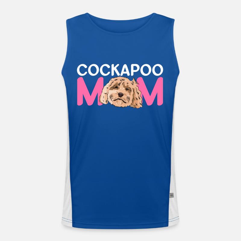 Cockapoo Dog Men's Functional Contrast Tank Top 