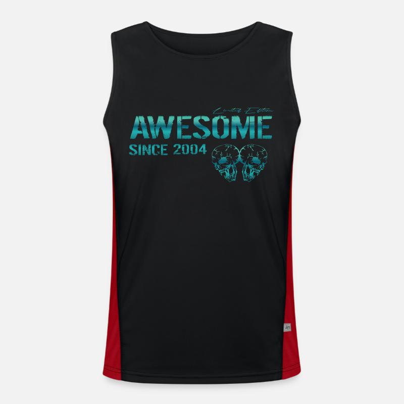 Awesome since 2004 Gift Men's Functional Contrast Tank Top 