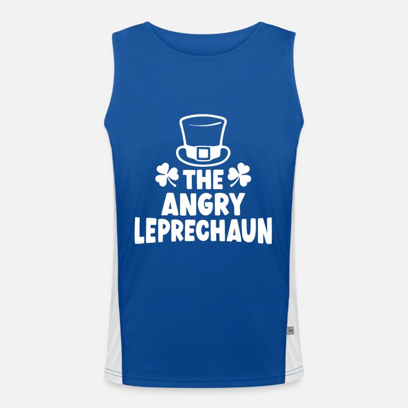 The Angry Leprechaun Men's Functional Contrast Tank Top 