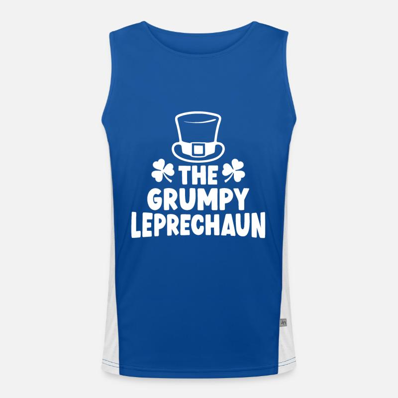 The Grumpy Leprechaun Men's Functional Contrast Tank Top 