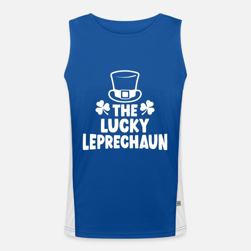Der glückliche Kobold Funktionelles Kontrast-Tank Top für Männer 