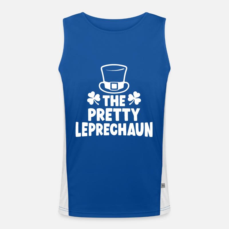 Der hübsche Kobold Funktionelles Kontrast-Tank Top für Männer 