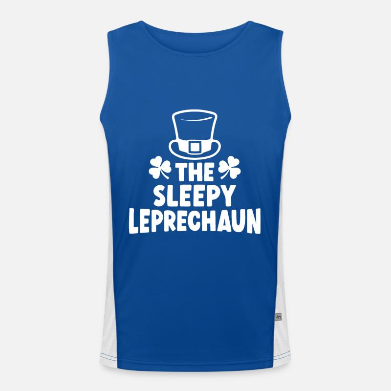 Der schläfrige Kobold Funktionelles Kontrast-Tank Top für Männer 