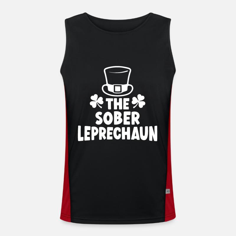 The Sober Leprechaun Men's Functional Contrast Tank Top 