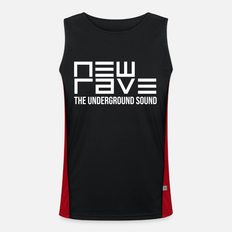 Neues Rave Music Techno House Dance Geschenk Funktionelles Kontrast-Tank Top für Männer 