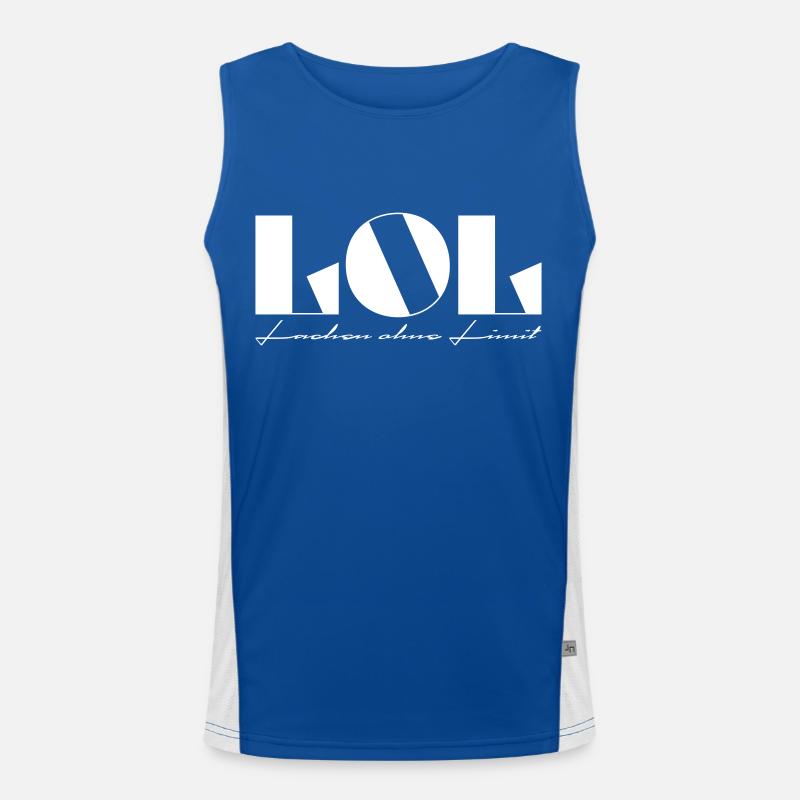LOL Laughter Without Limit Men's Functional Contrast Tank Top 