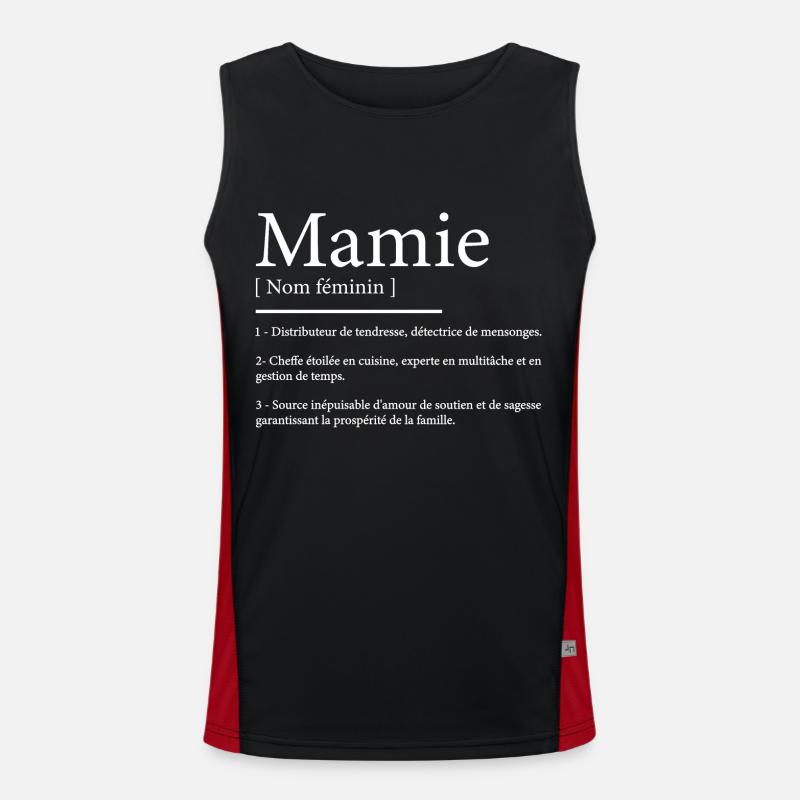 Mamie définition Débardeur respirant contrasté Homme 
