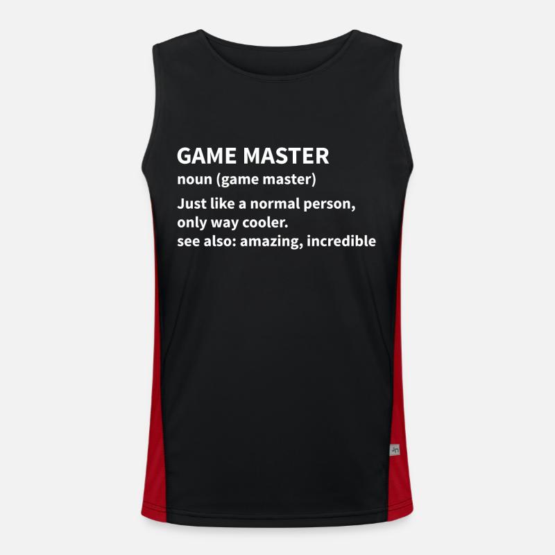 Boardgame Chess Backgammon Game Night Men's Functional Contrast Tank Top 
