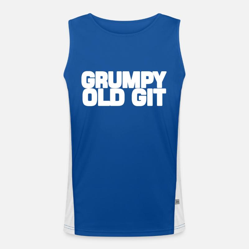 Mürrischer alter Git Funktionelles Kontrast-Tank Top für Männer 