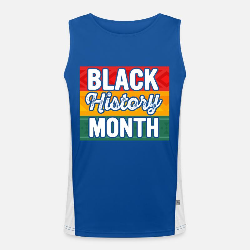 Black History Month Black History Men's Functional Contrast Tank Top 