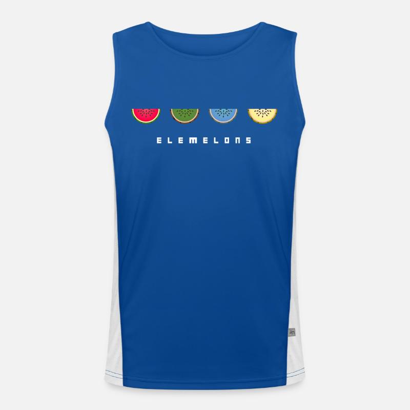 Elemelons 1 Funktionelles Kontrast-Tank Top für Männer 