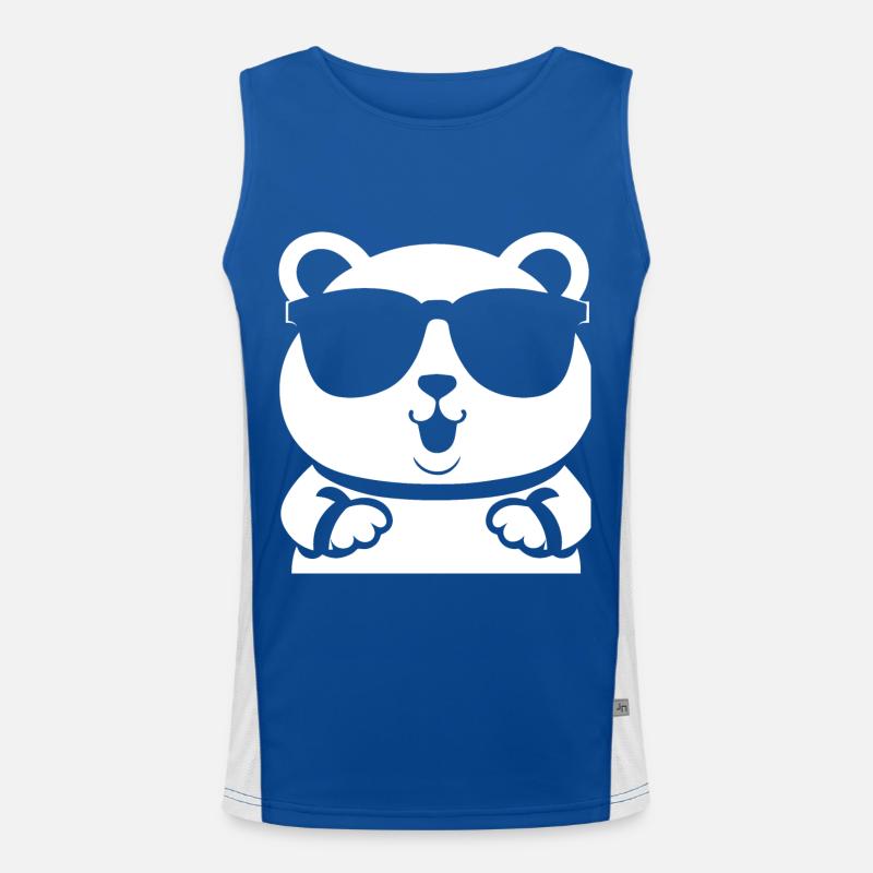 Lustiger Hamster mit Sonnenbrille Hamster Funktionelles Kontrast-Tank Top für Männer 