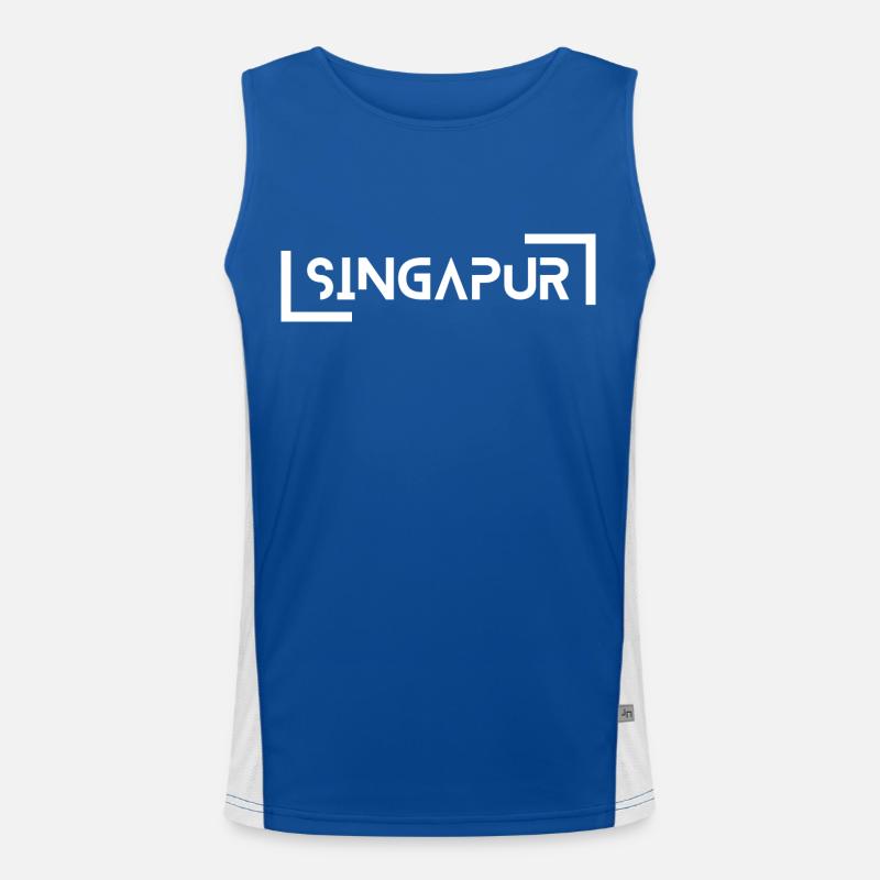 Singapur Funktionelles Kontrast-Tank Top für Männer 