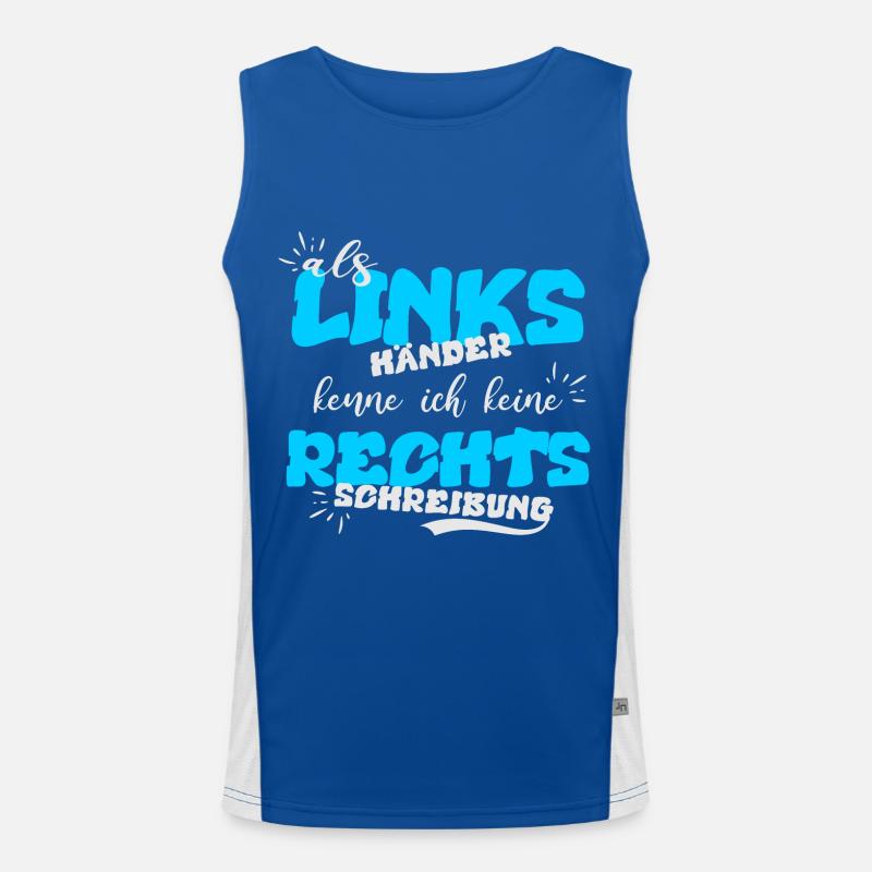 Left-handed, Spelling Men's Functional Contrast Tank Top 