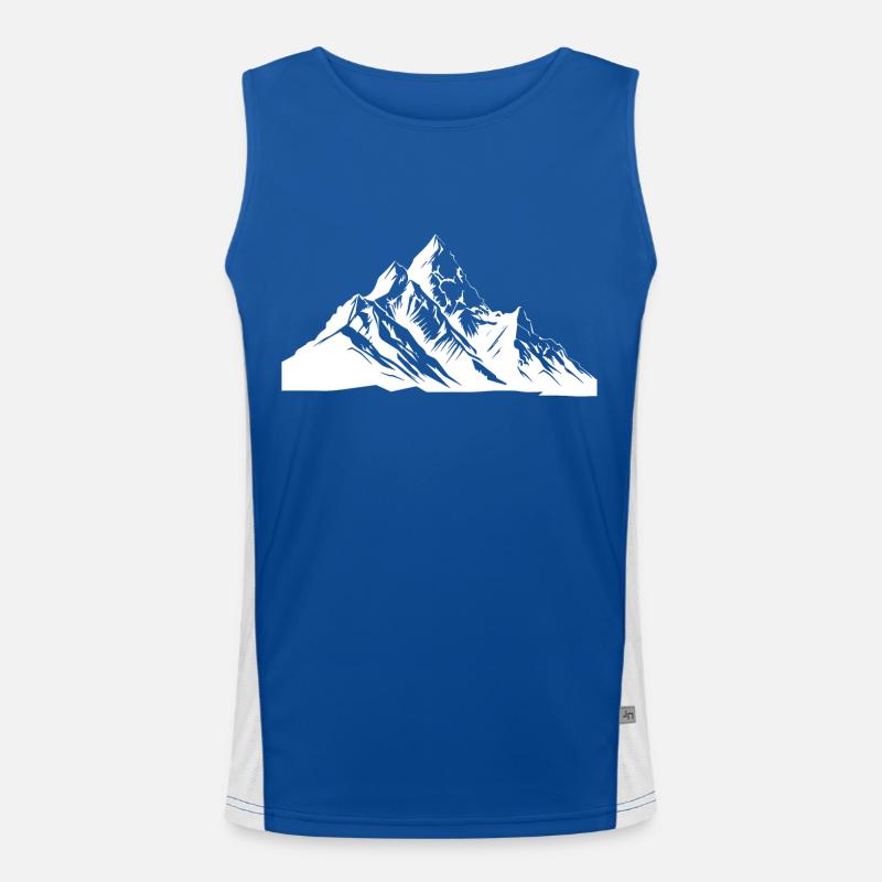 Berge Gipfel Funktionelles Kontrast-Tank Top für Männer 