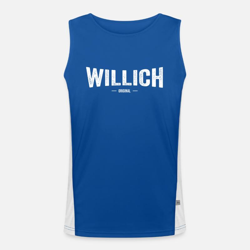 Willich Original Funktionelles Kontrast-Tank Top für Männer 