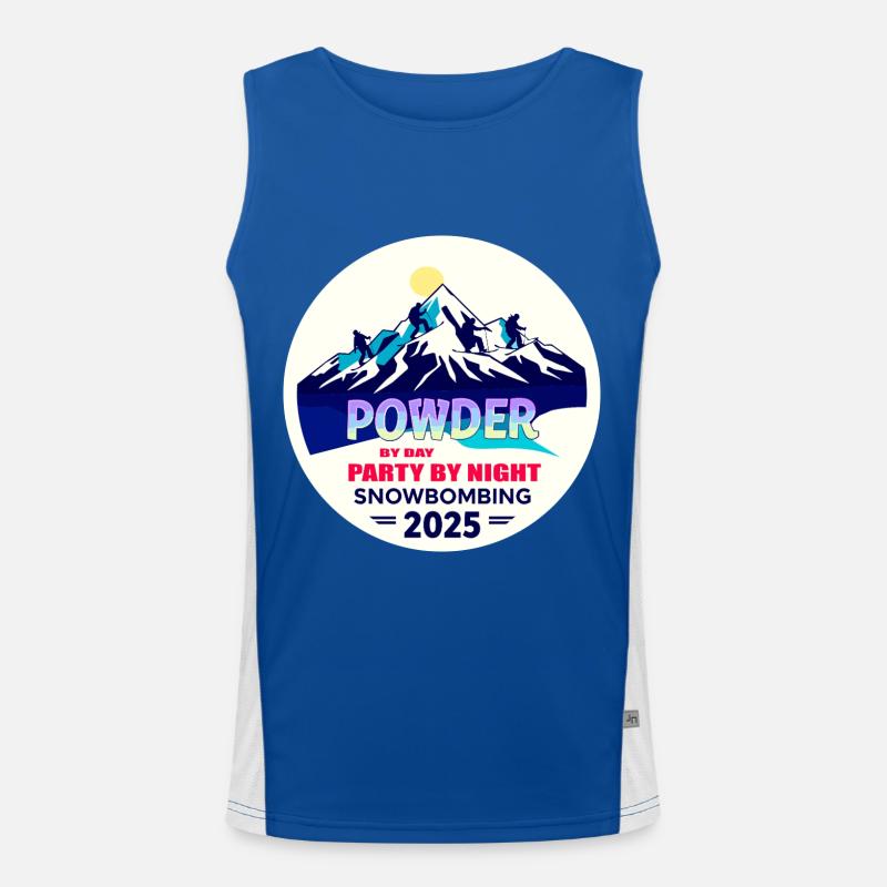 Snowbombing 2025 Funktionelles Kontrast-Tank Top für Männer 