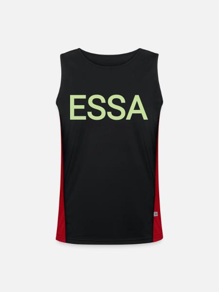 Essa - Débardeur respirant contrasté Homme  - noir/rouge