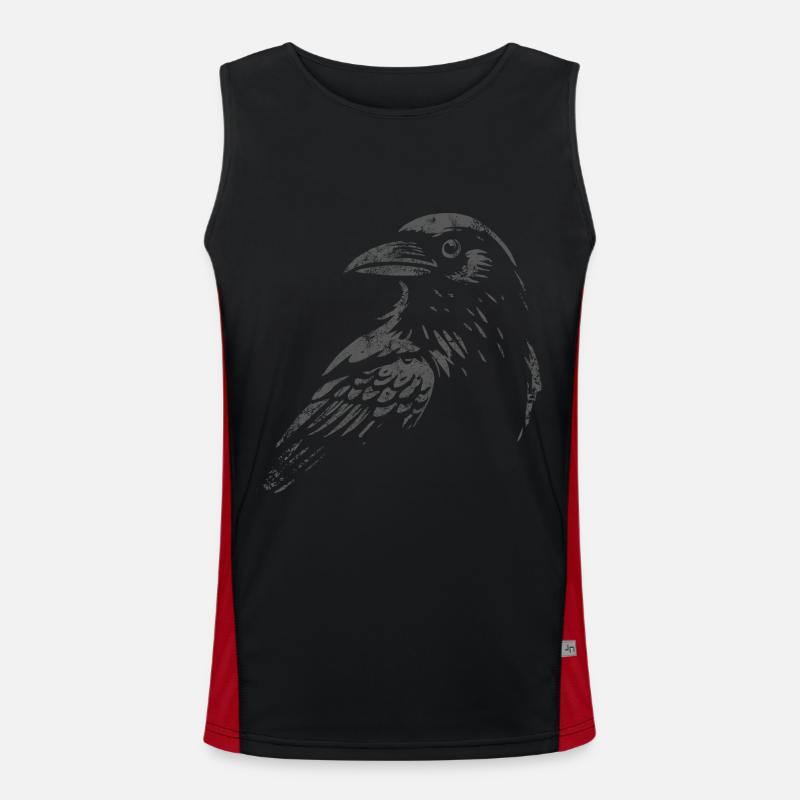 Black Raven - Hello Darkness - Mythology Men's Functional Contrast Tank Top 