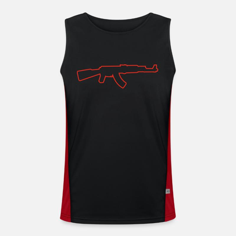 AK Outline Funktionelles Kontrast-Tank Top für Männer 