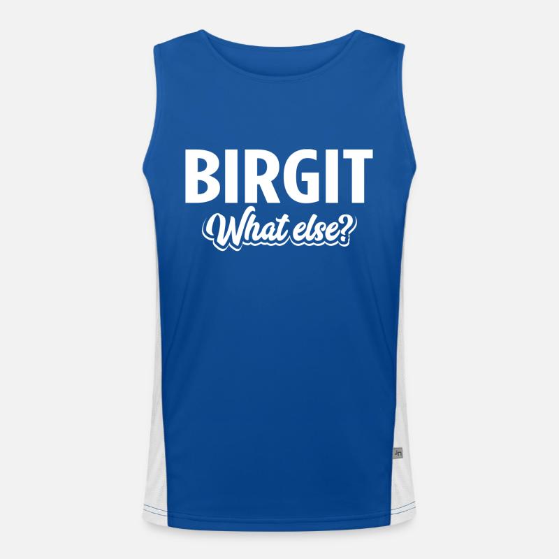 BIRGIT - we Funktionelles Kontrast-Tank Top für Männer 