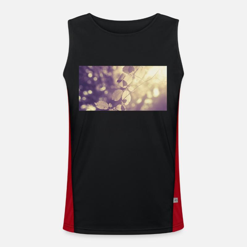 Branch in backlight Men's Functional Contrast Tank Top 