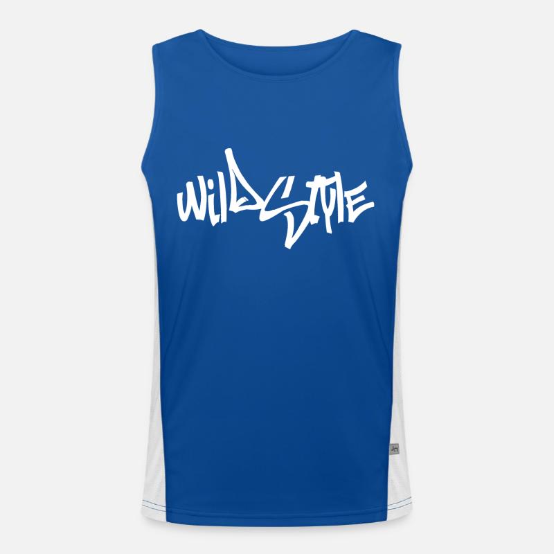 Wildstyle - Hip Hop Funktionelles Kontrast-Tank Top für Männer 