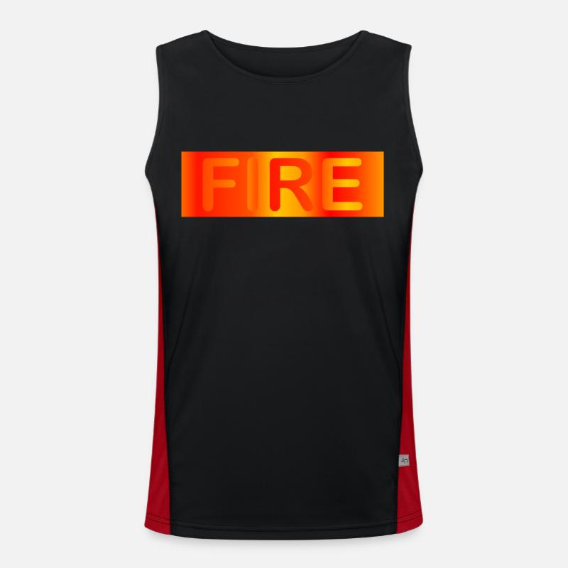 Feu / feu Débardeur respirant contrasté Homme 
