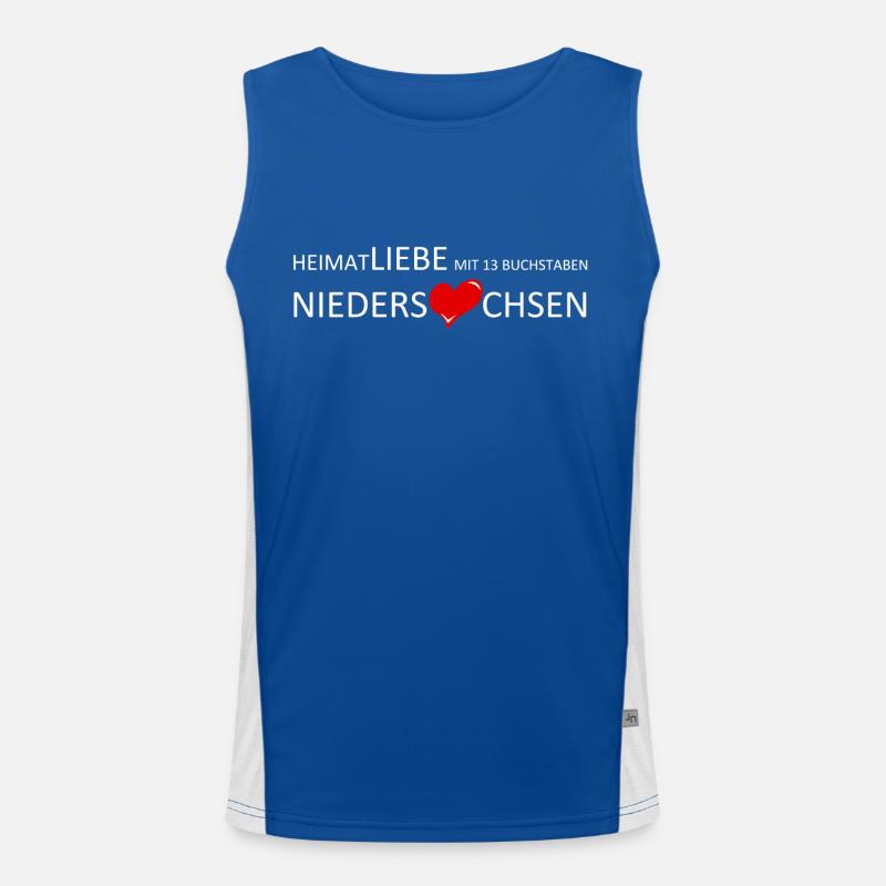 Heimatliebe - Niedersachsen Funktionelles Kontrast-Tank Top für Männer 
