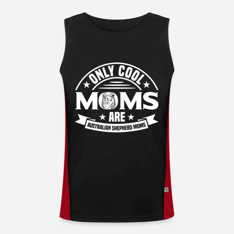 Australian Shepherd Lovers Australian Shepherd Men's Functional Contrast Tank Top 