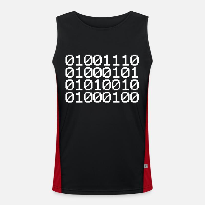 BINARY NERD Men's Functional Contrast Tank Top 